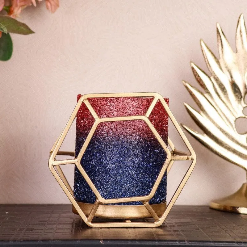Suzette Votive - Blue & Red media 1