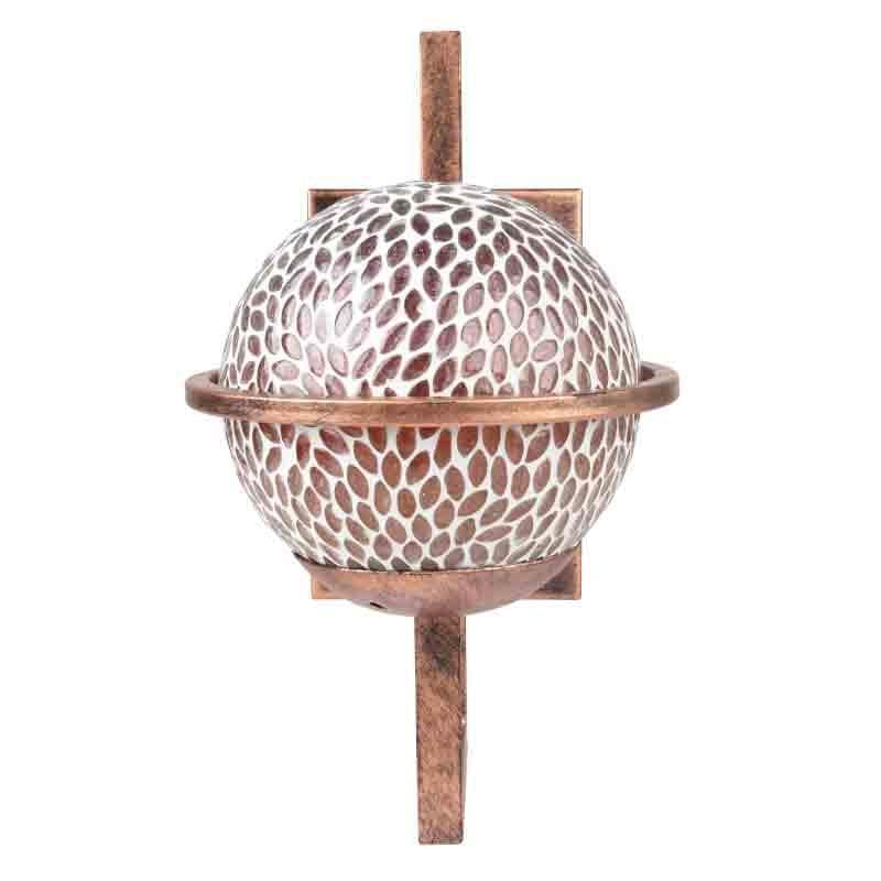 Mosaic Moon Glass & Metal Wall Lamp media 5