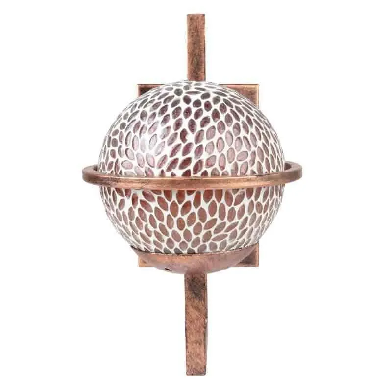 Mosaic Moon Glass & Metal Wall Lamp media 5