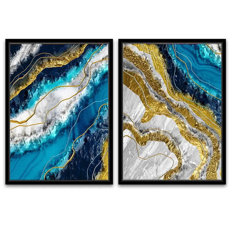 Suzette Abstract Wall Art - Set Of Two media 3