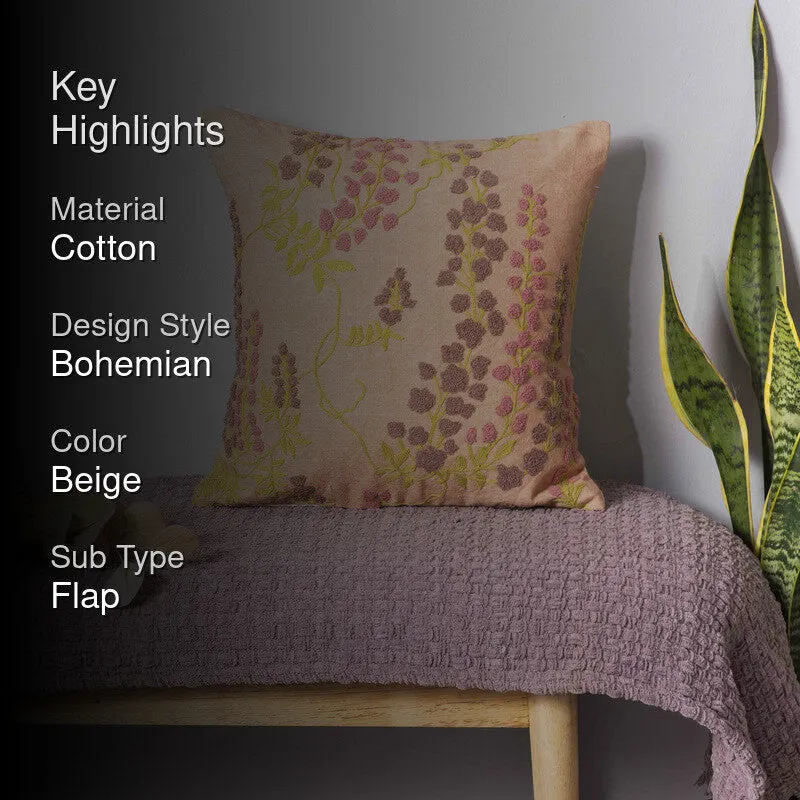 Autumn Blossom Cotton Cushion Cover media 2