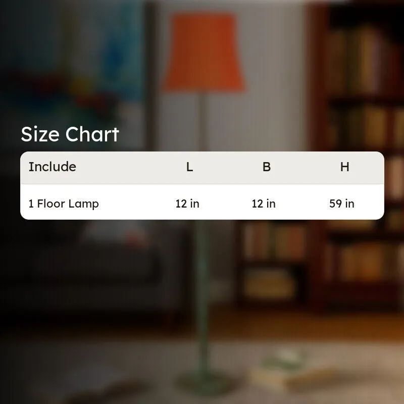 Misty Morning Wooden Floor Lamp - Orange media 9