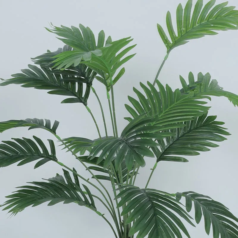 Greenora Artificial Palm Plant With Black Fiber Pot - 1.8 Feet media 5