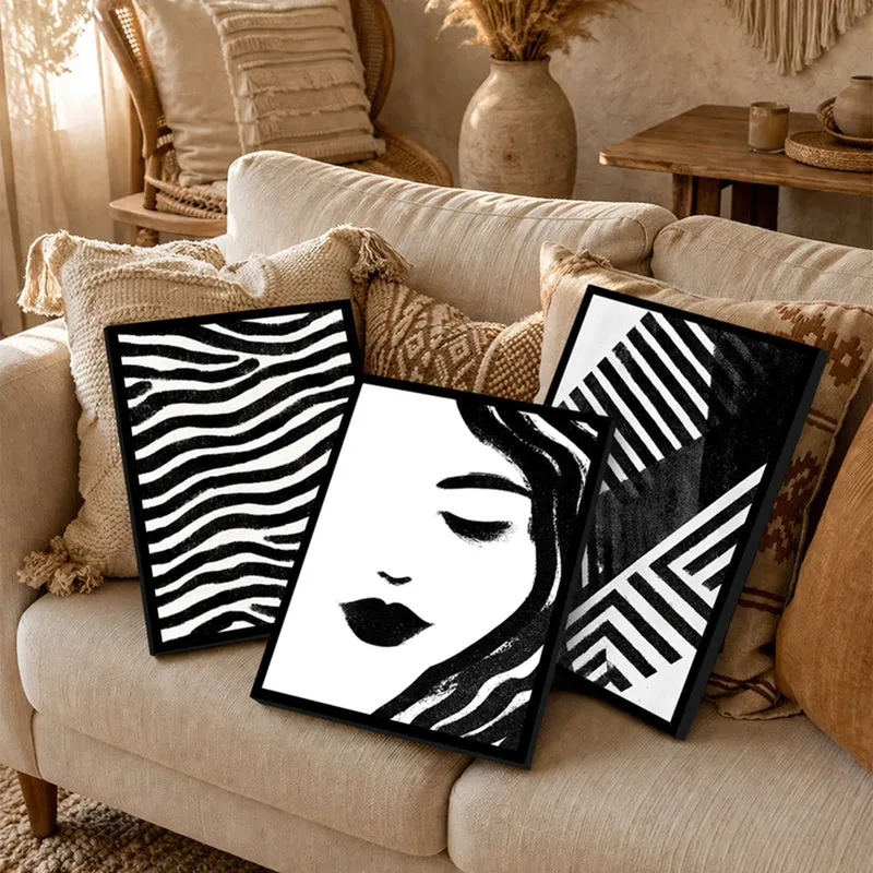 Graphic Grace Modern Wall Art - Set Of Three media 4