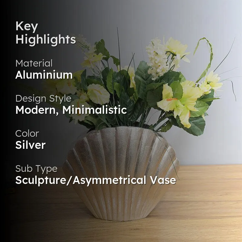 Oyster Treasure Vase - Silver media 2