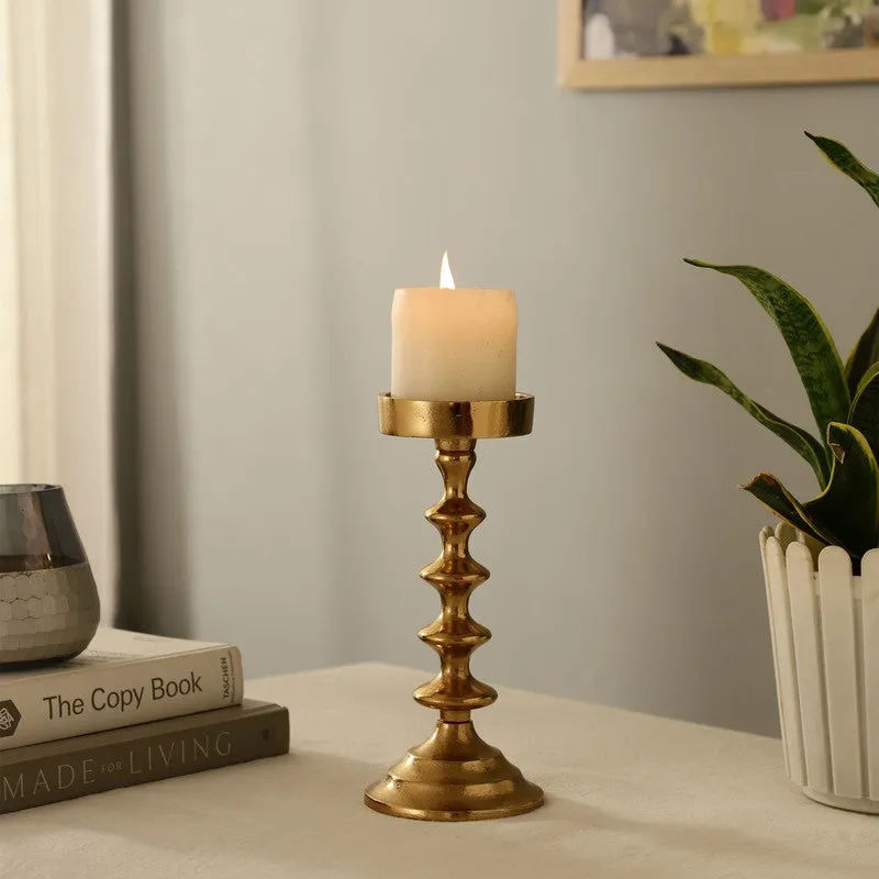 Classic Column Candle Holder - Gold media 1