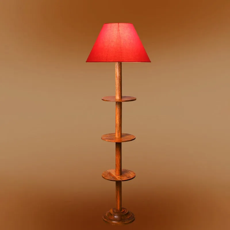 EclipseNova Light Wooden Floor Lamp - Orange media 7