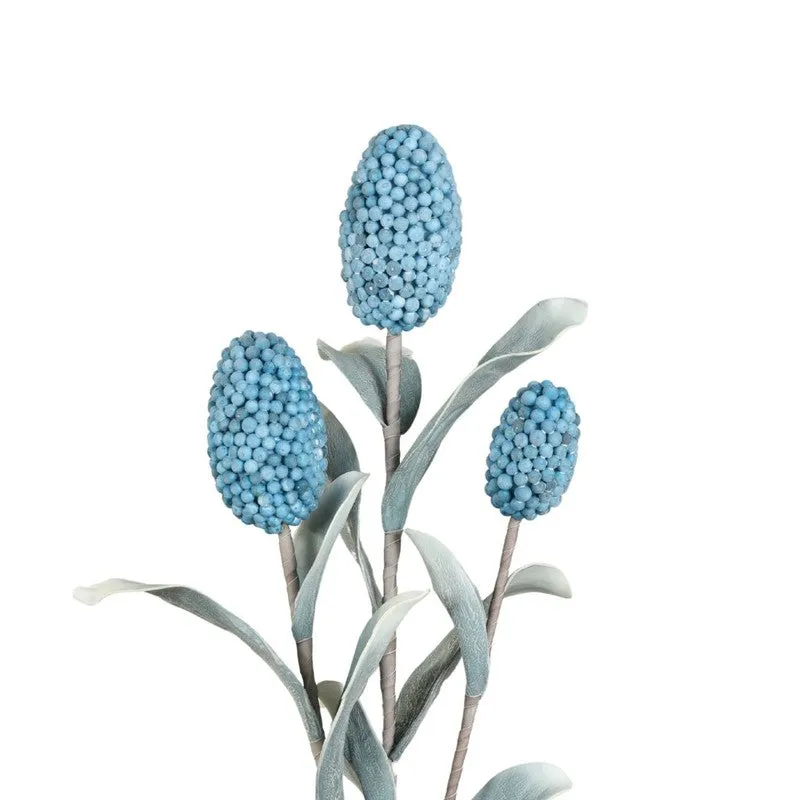 Decorative Artificial Corn Stalk Flower - Blue media 5