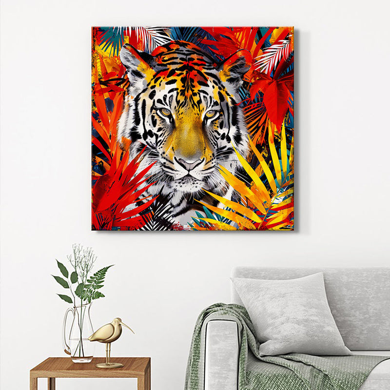 Wild Tiger Wall Painting