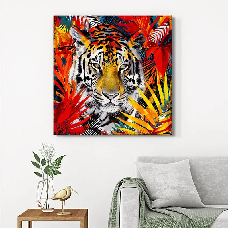 Wild Tiger Wall Painting media 1