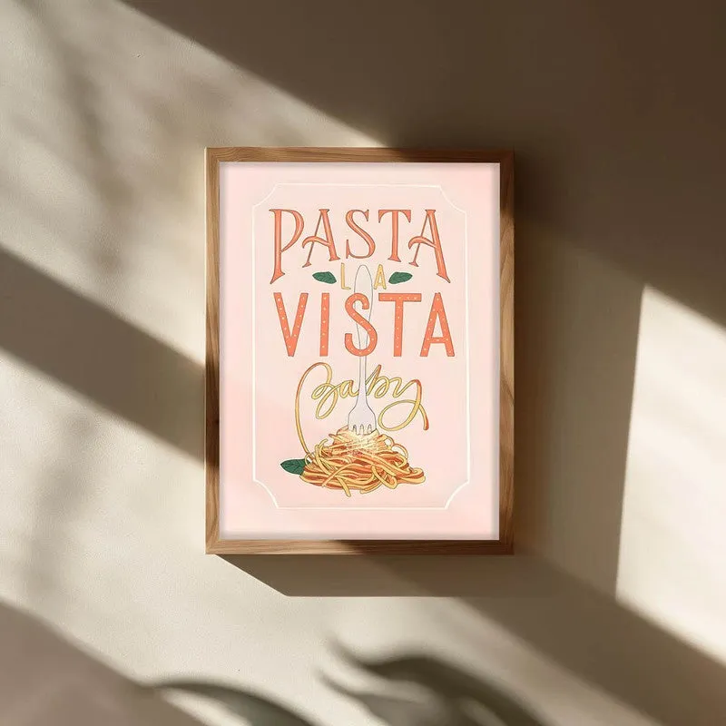 Pasta Vista Archival Canvas Wall Art - Brown media 3