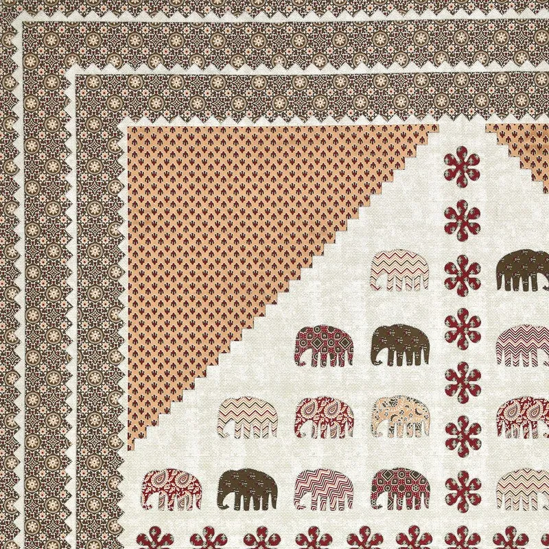Rajsi Rang Cotton Bedsheet (Brown) - 160 TC media 5