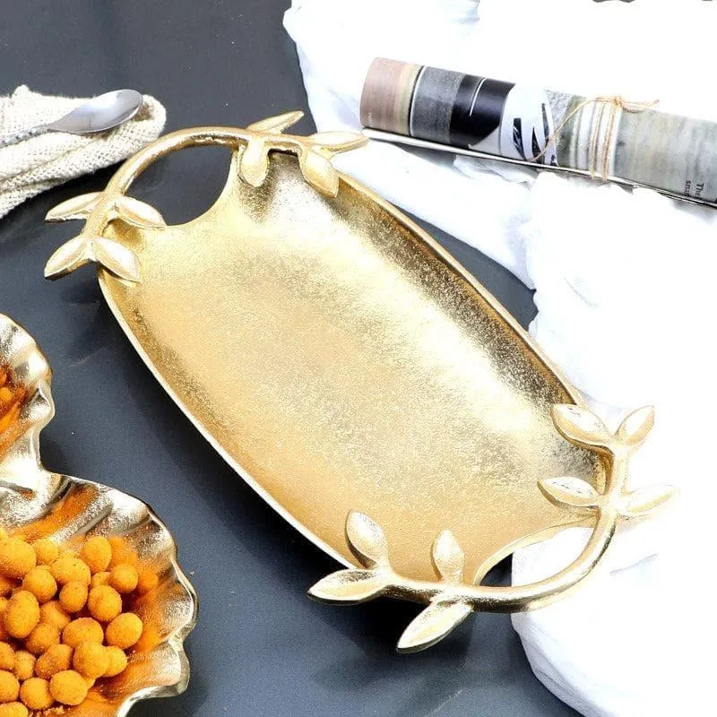 Gold Foliage Platter media 1