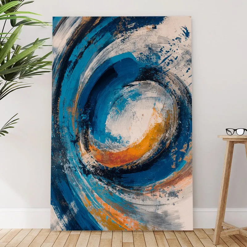 Rivora Abstract Wave Canvas Wall Art media 6