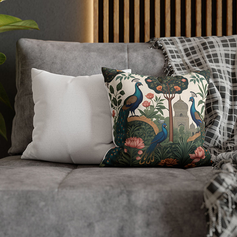 Mughal Jardine Velvet Cushion Cover Set - Set Of Two media 6
