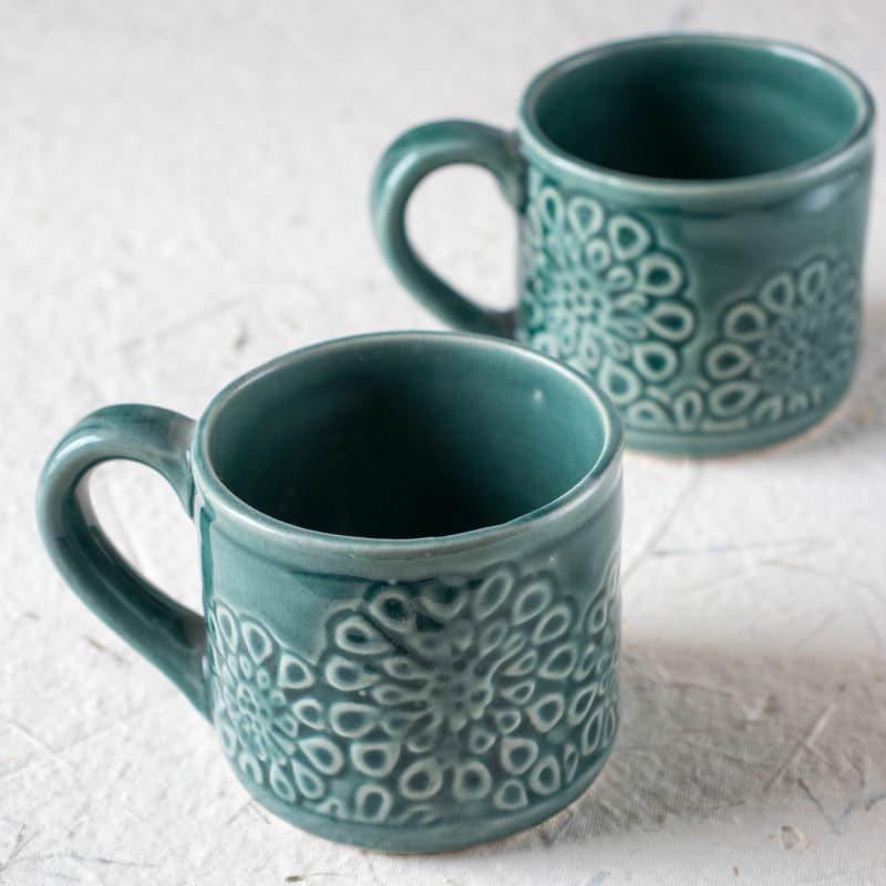 Dili Ceramic Coffee Mug (250 mL Each) - Set of Two