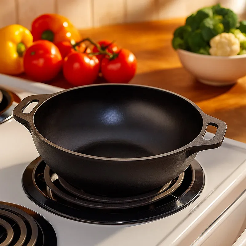 Sequoia Seasoned Cast Iron Kadhai - 1000 mL media 3