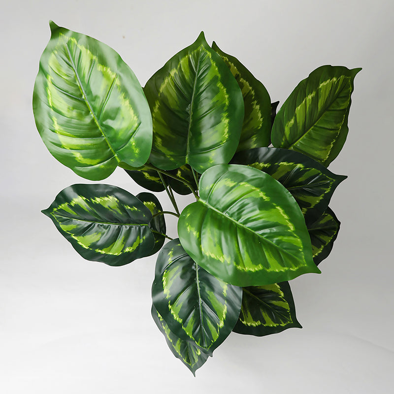 Faux Everlasting Micans Philodendron Plant With Black Plastic Pot - 74 cm (2.4 ft) media 7