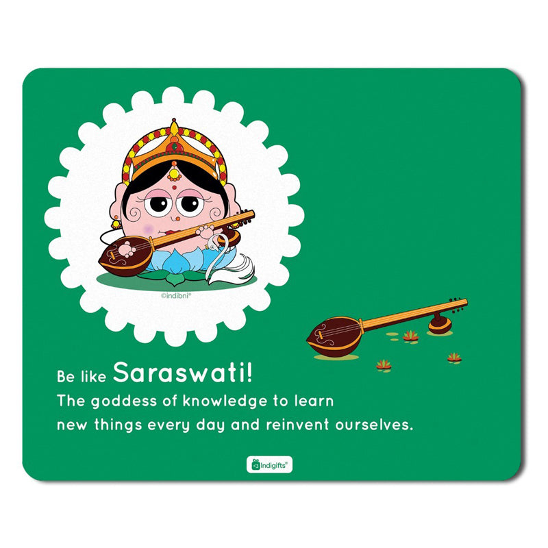 Whimsy Cute Saraswati Mouse Pad media 3