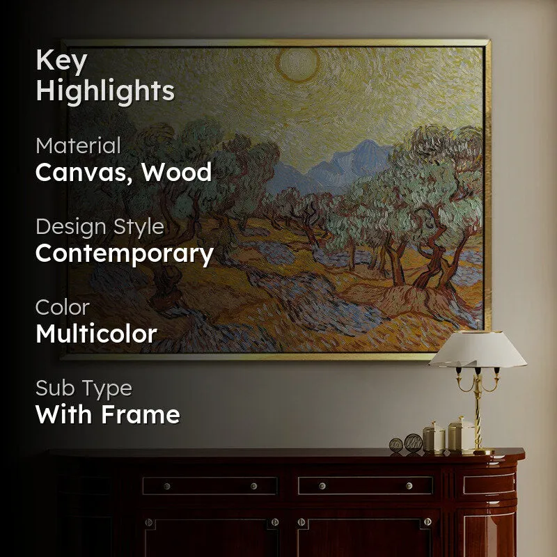 Golden Grove Canvas Wall Painting With Frame media 2