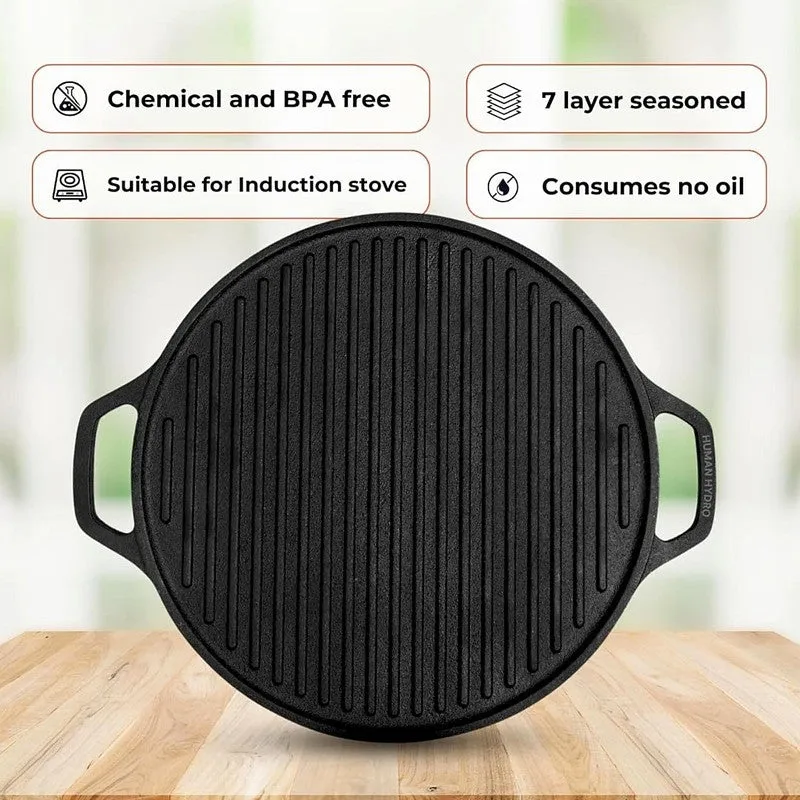 SearCraft Deep Ridge Cast Iron Grill Pan media 6