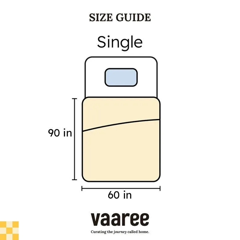 Single size guide graphic for bedding
