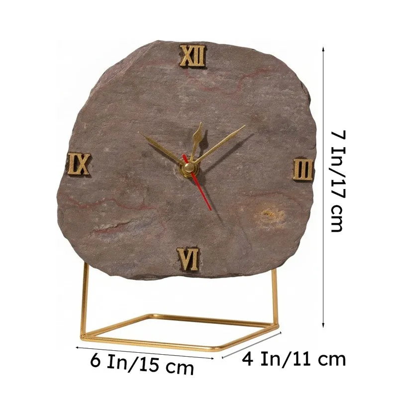 Dursa Peacock SlateTable Clock media 8