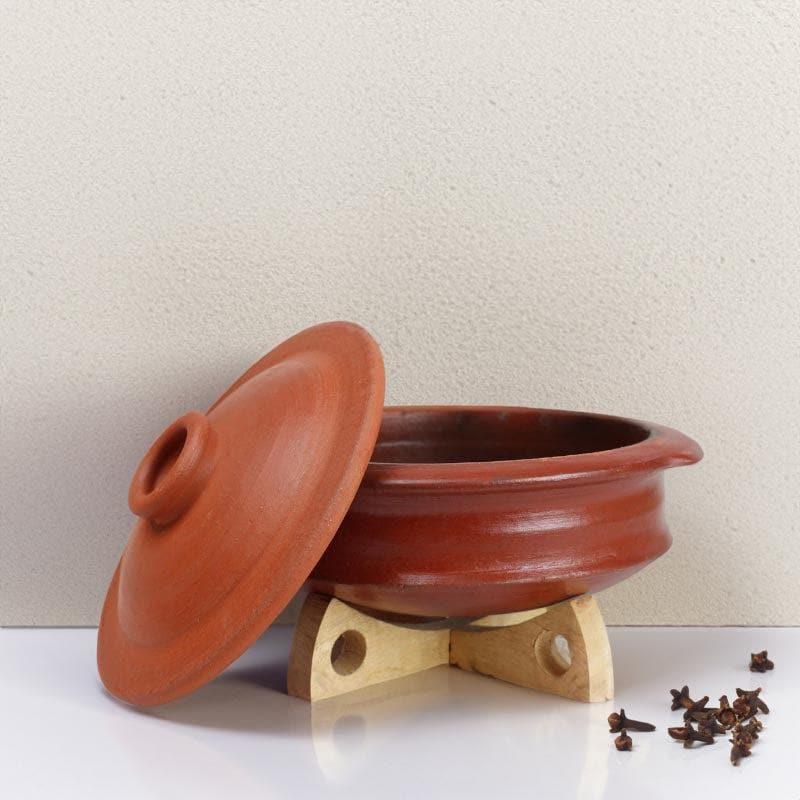 Hirang Clay Pot With Lid Brown 2000 mL / 9 Inches image 3
