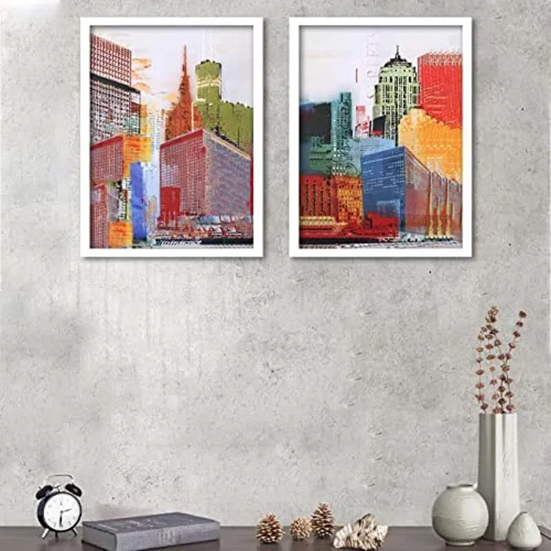 Vivid City Wall Art - Set Of Two media 5