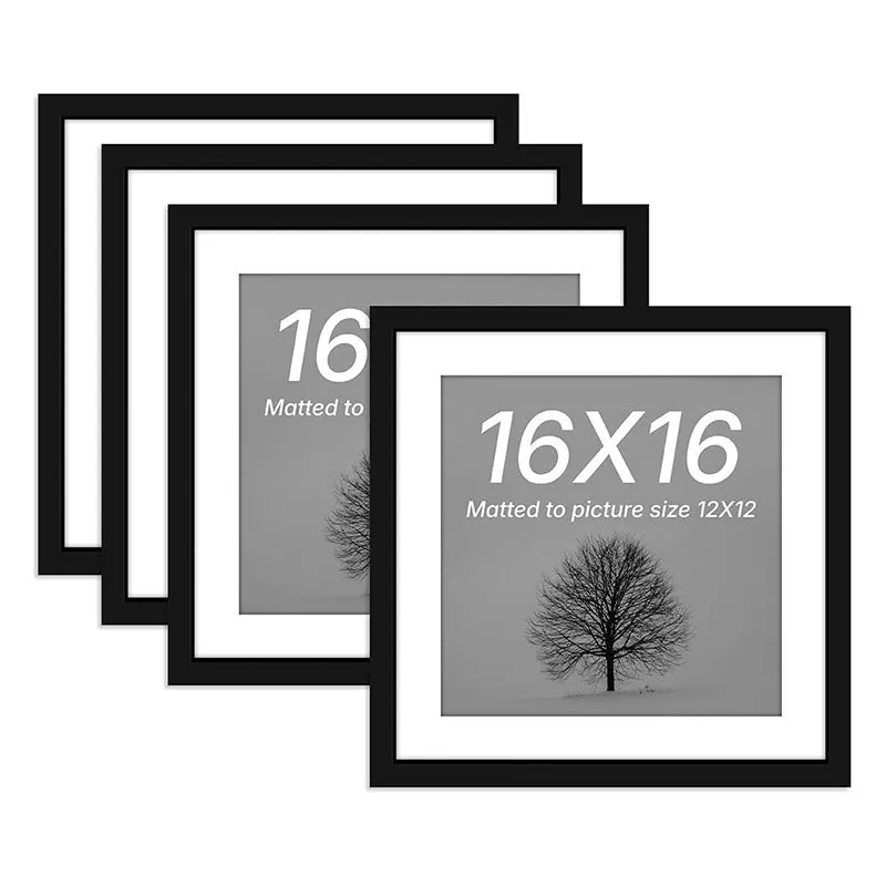 Naia Wooden Photo Frame (Black) - Set Of Four media 3