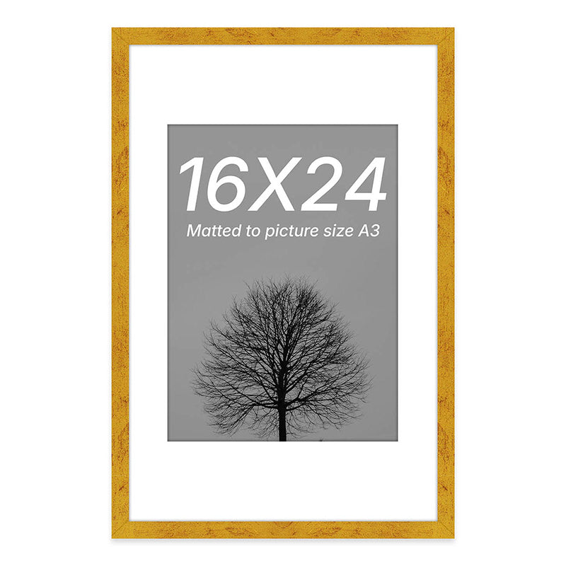 Themis Wooden Photo Frame - Gold media 3