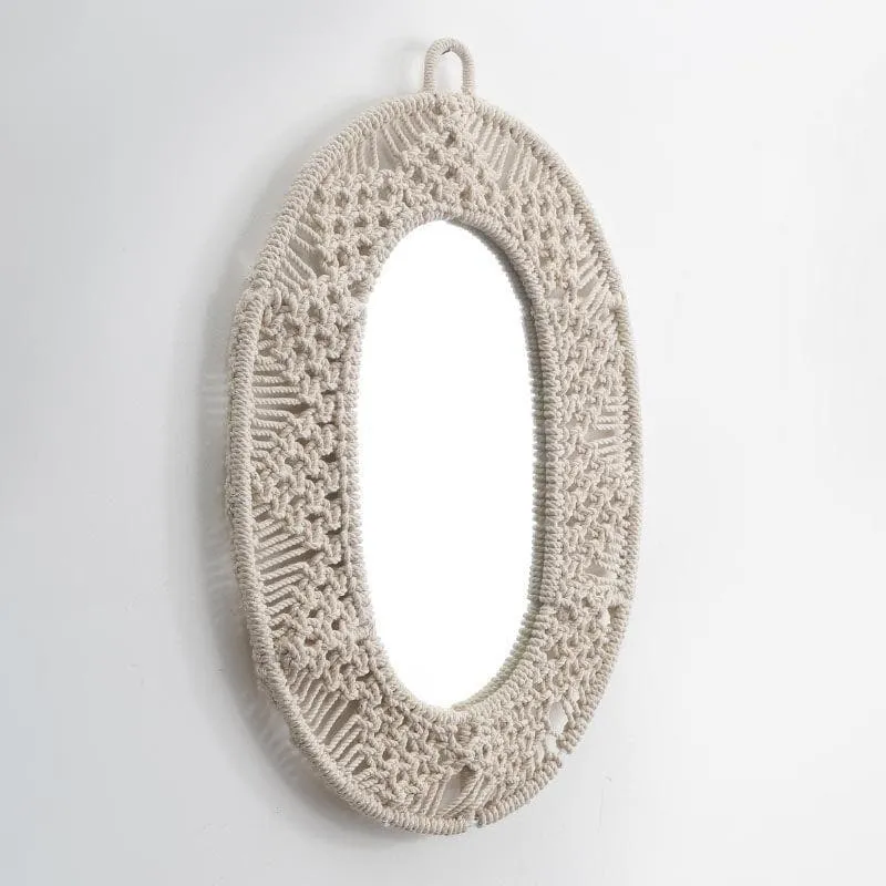 Soulfully Boho Macrame Wall Mirror media 4
