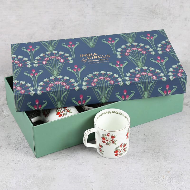 India Circus Poppy Pops Bone China Mug (220 mL Each) - Set Of Six media 3