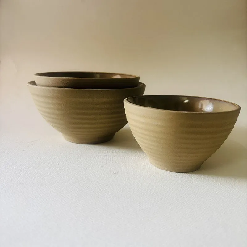 Earth & Amber Snack Bowl - Set of Three media 5