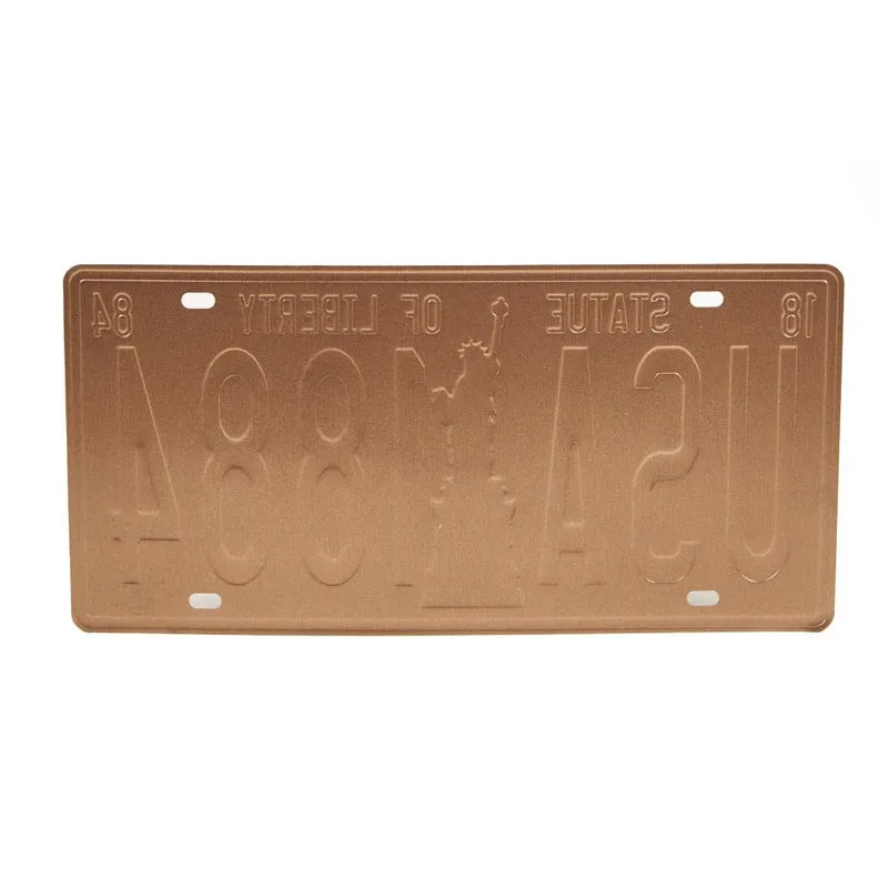 Usa 1884 Number Plate Metal Wall Accent media 4