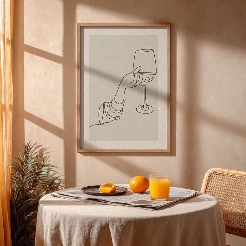Tropical Tonic Archival Canvas Wall Art - Brown media 5