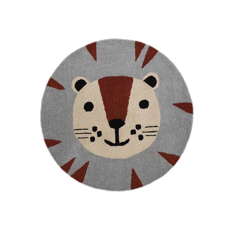 Pride King Wool Carpet - Grey,Maroon media 1