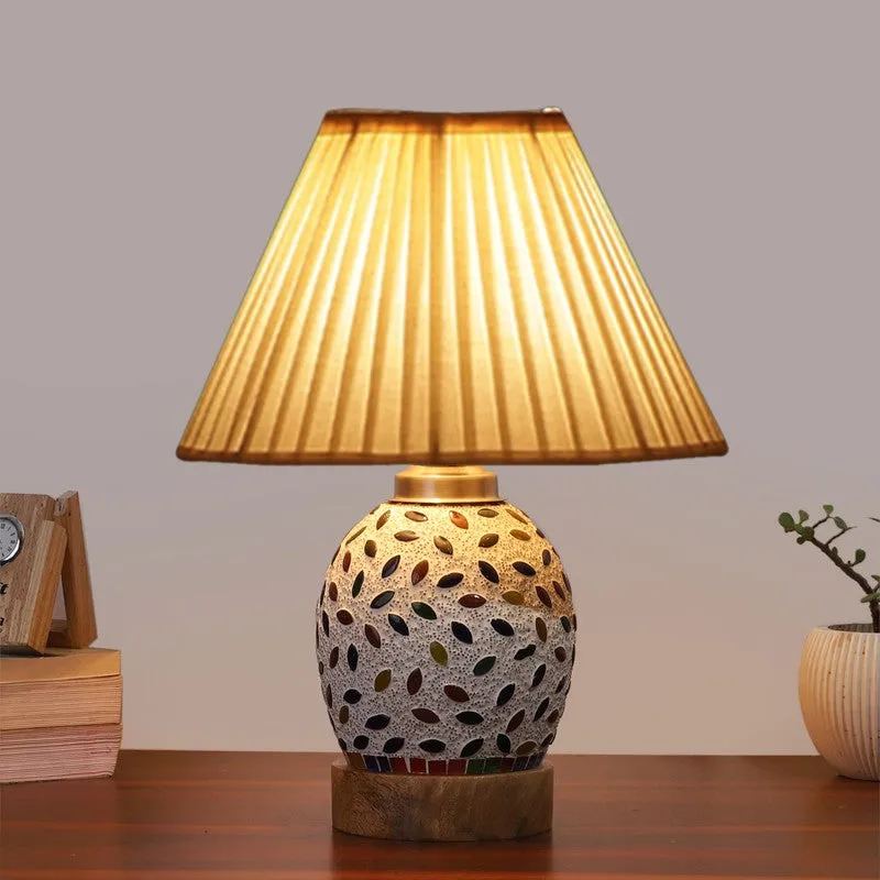 Elyra Pleatra Wooden Table Lamp - Multicolor media 3