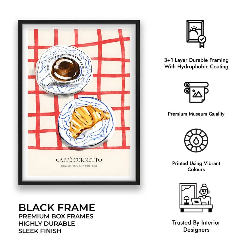 CroissantTable Archival Canvas Wall Art - Black media 9