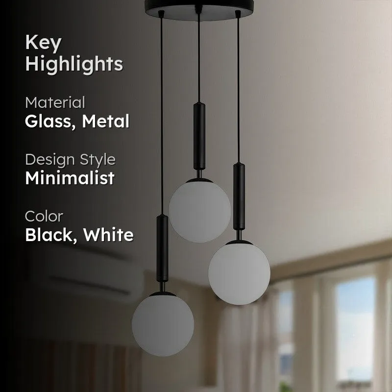 Mar Glow Metal Ceiling Lamp - Black media 2