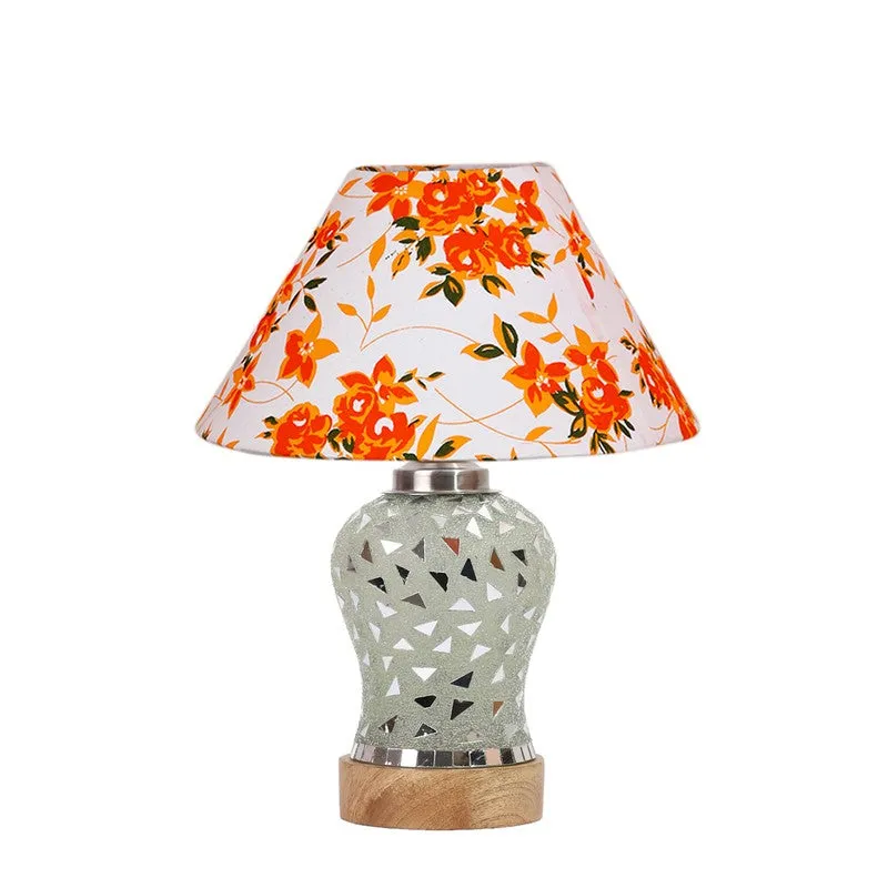 Liora Fleur Cone Wooden Table Lamp - Multicolor media 5