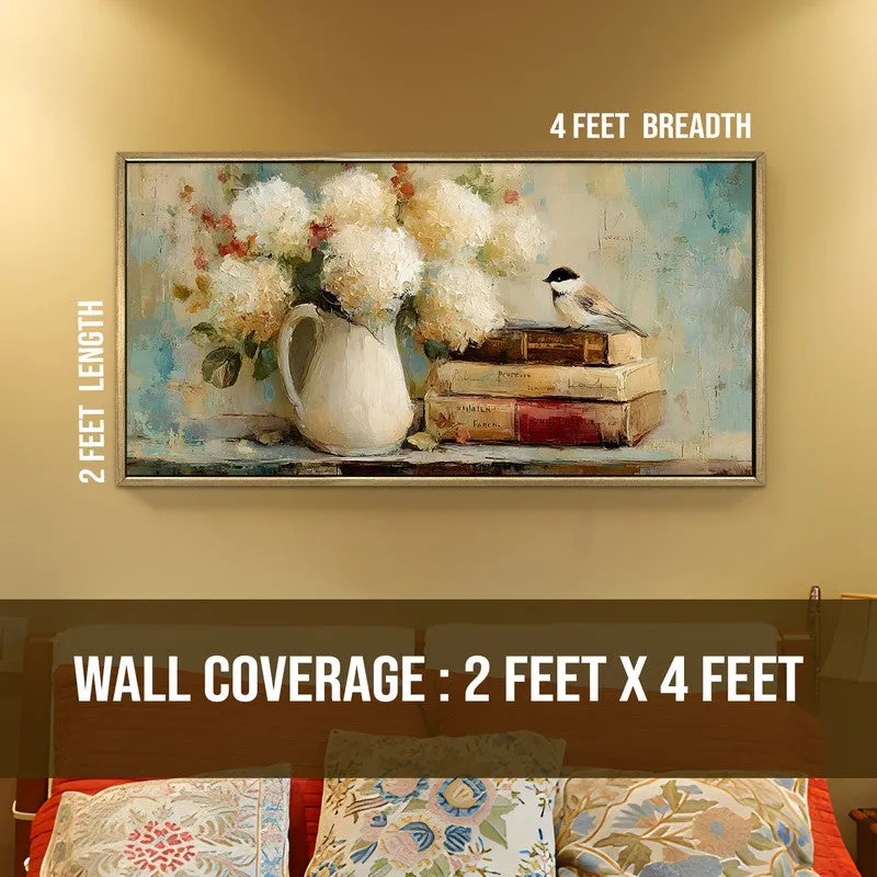 Serenity Canvas Wall Painting With Frame media 8