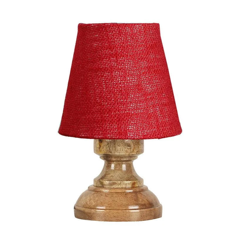 Harolda Jute Table Lamp - Maroon,Brown media 4