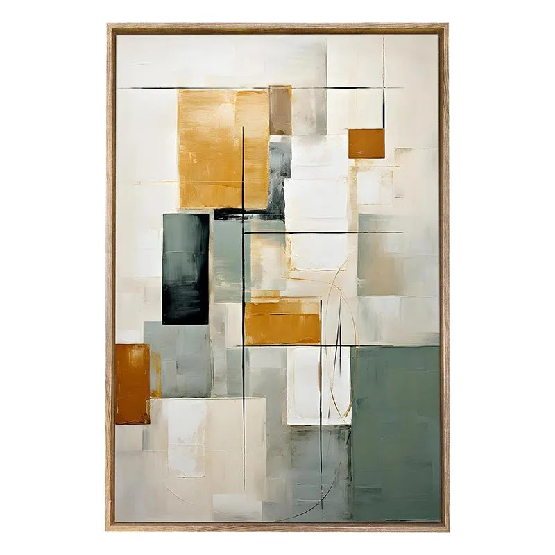 Earthbound Canvas Abstract Wall Art With Frame media 4