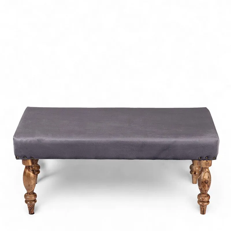 Dunex Sheesham Wooden Bench - Grey media 4
