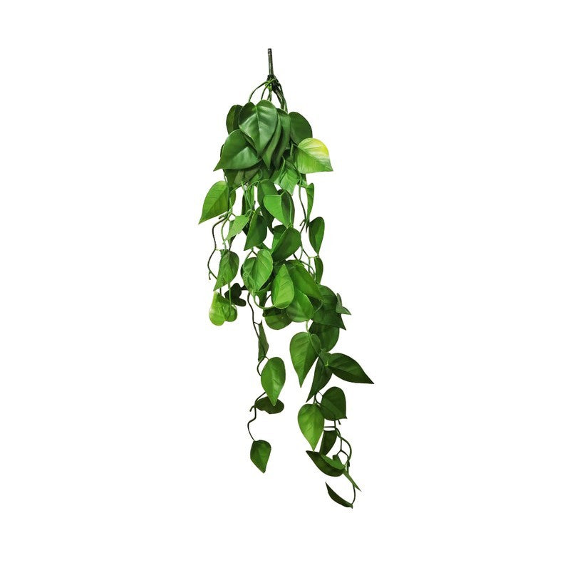 Blossom Haven(Green) Premium Artificial Flowers - Set Of Two media 3