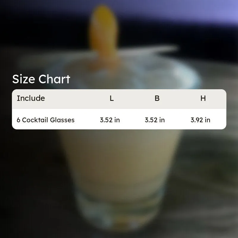 Gentlemen's Club Cocktail Glass (225 mL) - Set Of Six media 7