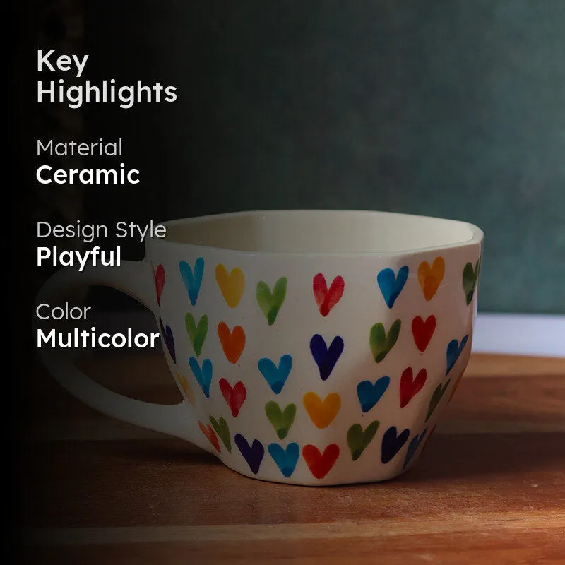 Vibrant Ceramic Tea Cup (230 mL) media 2