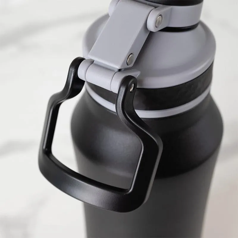 Hydrate Wonder Hot & Cold Thermos Water Bottle (Black) - 1000 mL media 5