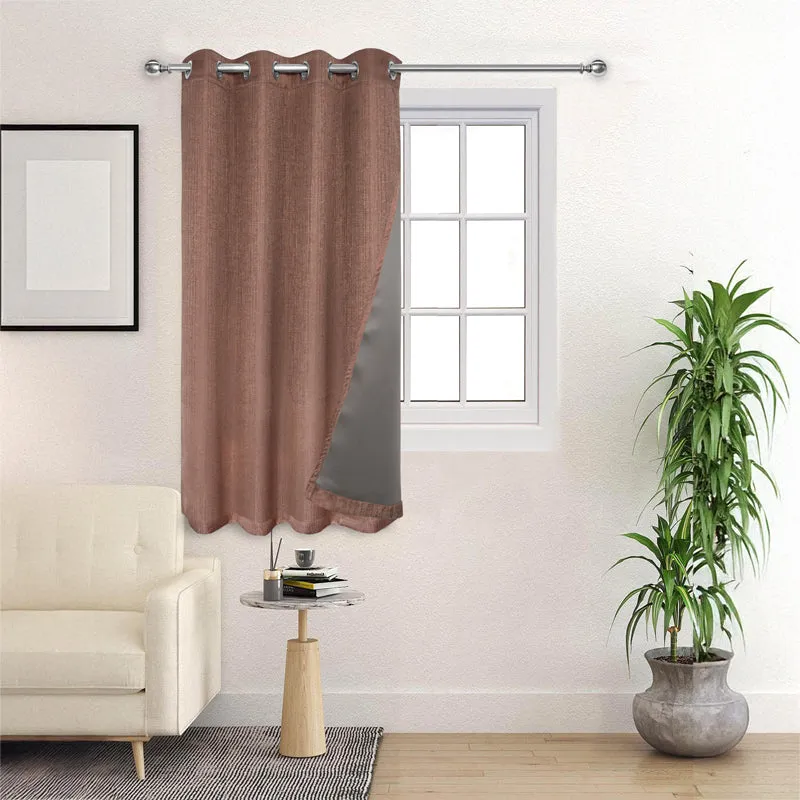Saral Home Auriel Blackout Curtain - Taupe media 3